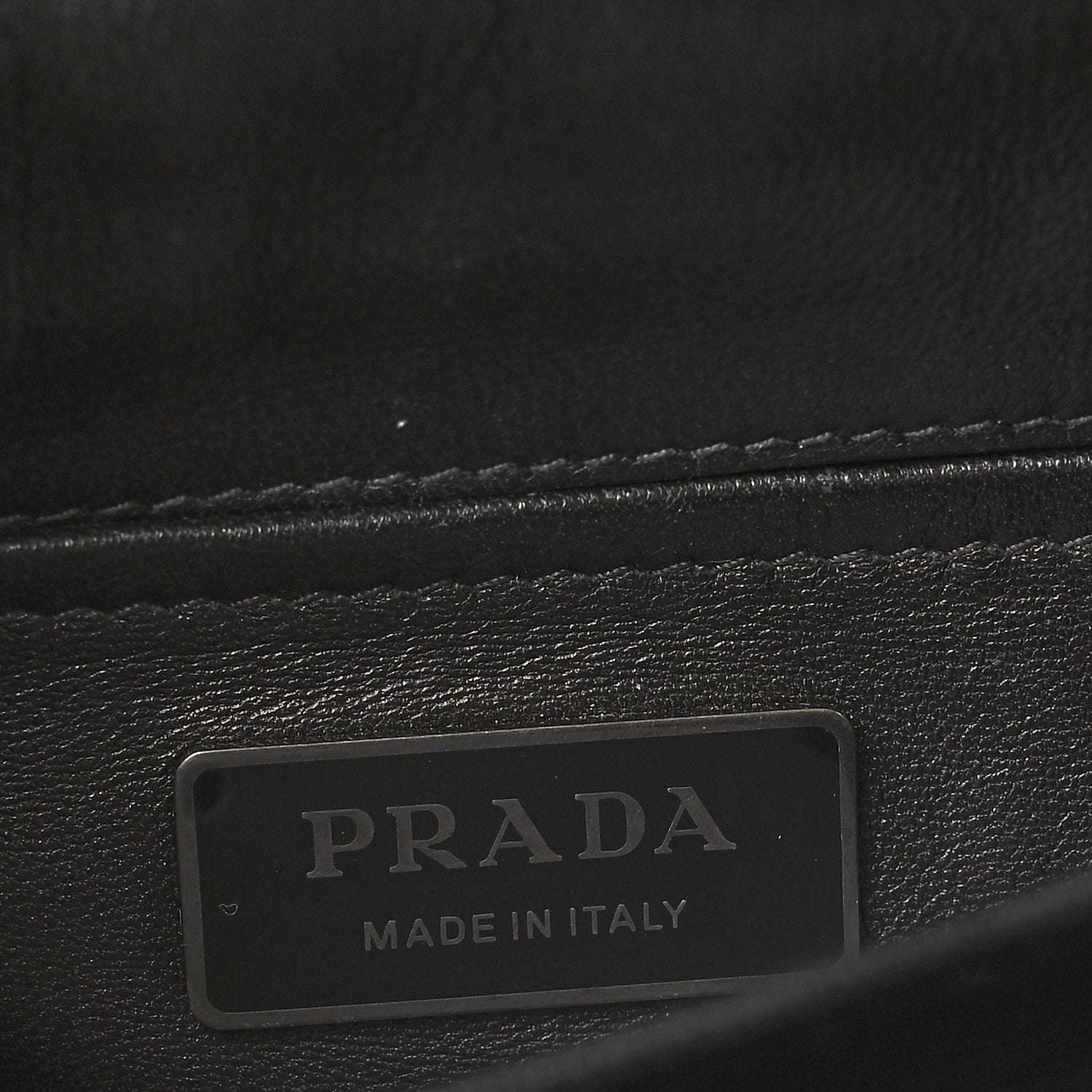Prada Nappa Triangle Stitched Small Spectrum Bag Black 6 of 9