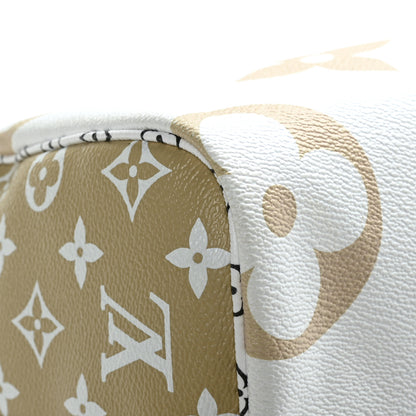 Louis Vuitton Monogram Giant Speedy Bandouliere 30 Kaki Beige 7 of 10