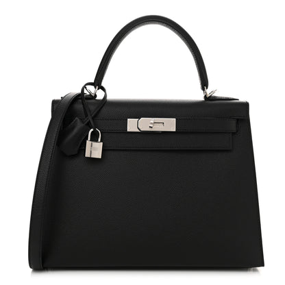 Hermes Epsom Kelly Sellier 28 Black 1 of 12