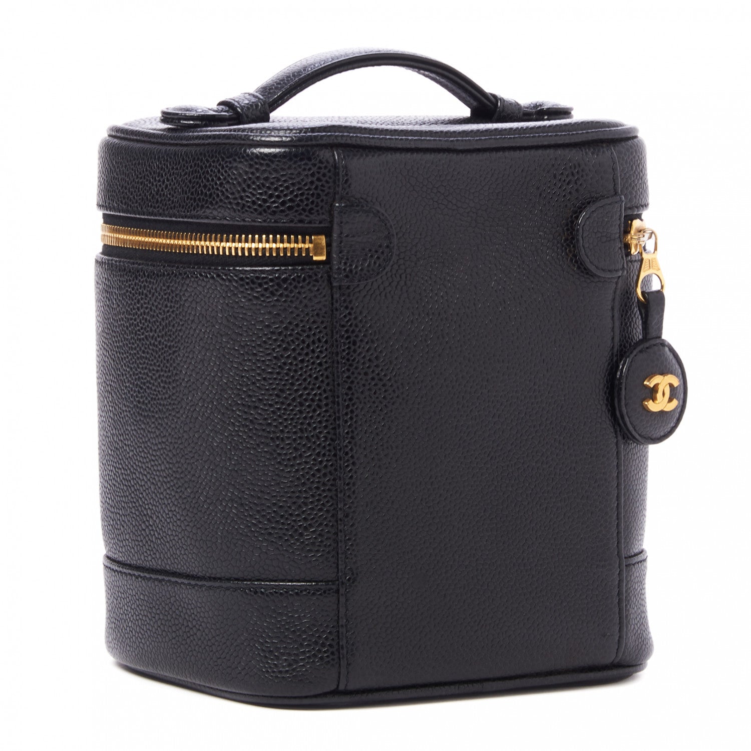Chanel Caviar Vanity Cosmetic Case Black 2 of 8