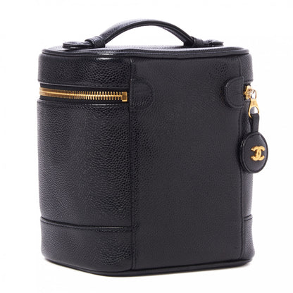 Chanel Caviar Vanity Cosmetic Case Black 2 of 8