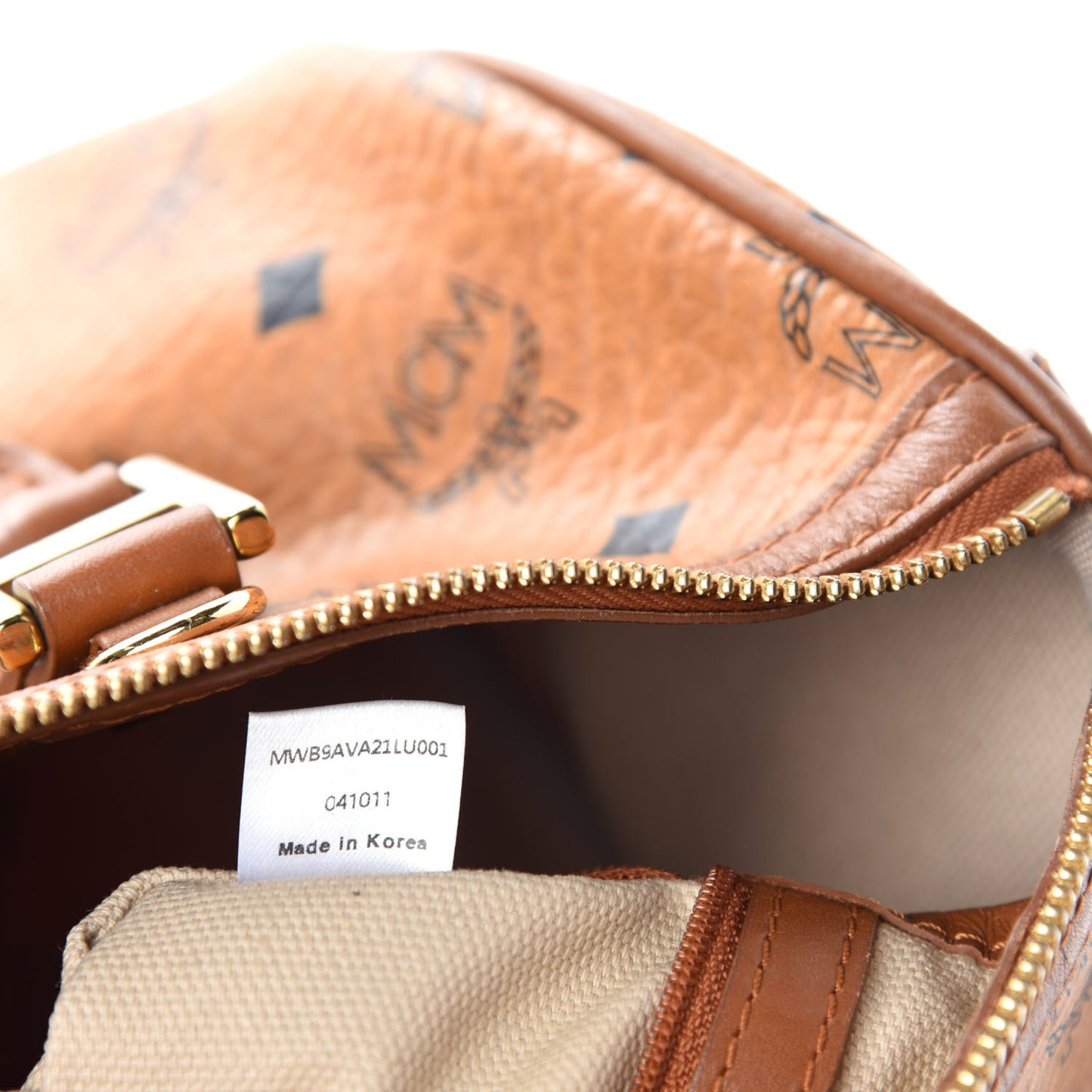 Visetos Dog Bone Boston Bag Cognac