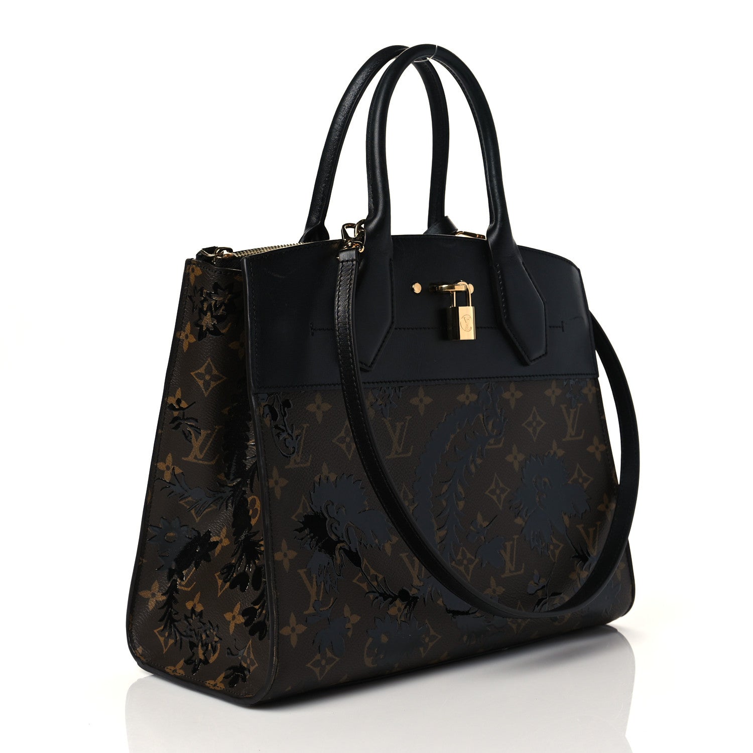 Louis Vuitton Calfskin Monogram Blossom City Steamer MM 3 of 11