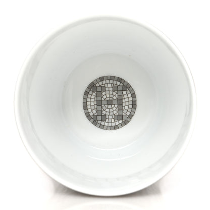 Hermes Porcelain Mosaique Au 24 Porcelain Candle Tumbler Platinum 5 of 7
