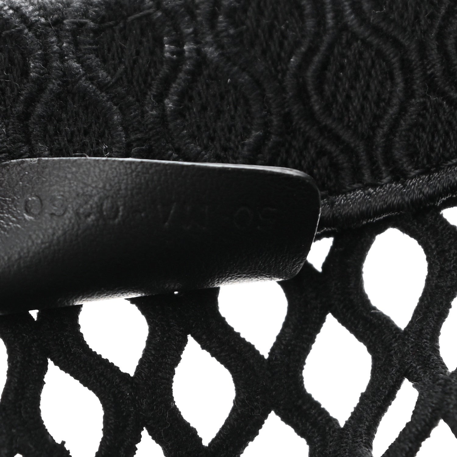 Christian Dior Mesh Embroidered Book Tote Black 7 of 11