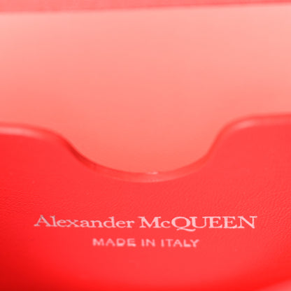 Alexander McQueen Calfskin Polyurethane Jeweled Knuckle Satchel Red 6 of 9