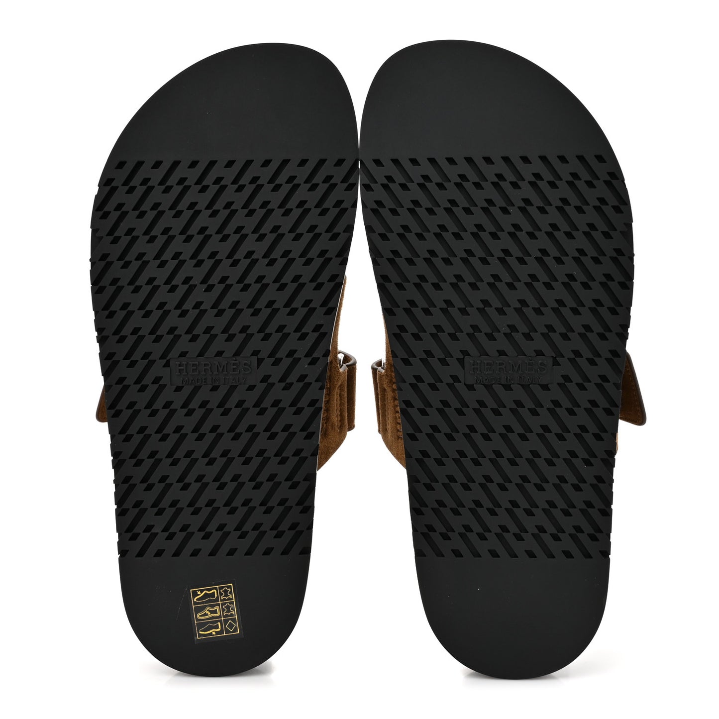 Suede Goatskin Womens Chypre Sandals 39.5 Brun Fume
