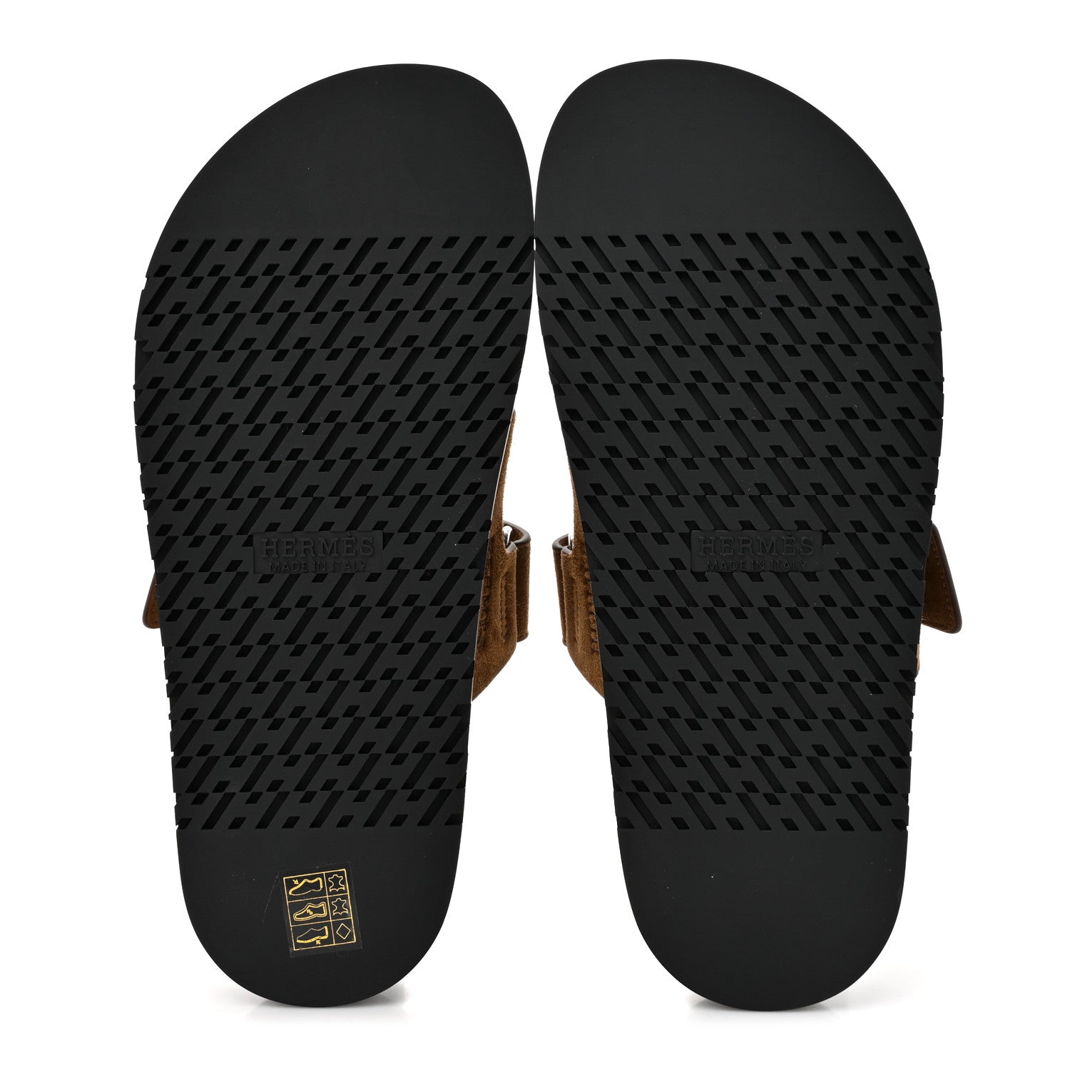 Hermes Suede Goatskin Womens Chypre Sandals 39.5 Brun Fume 5 of 9