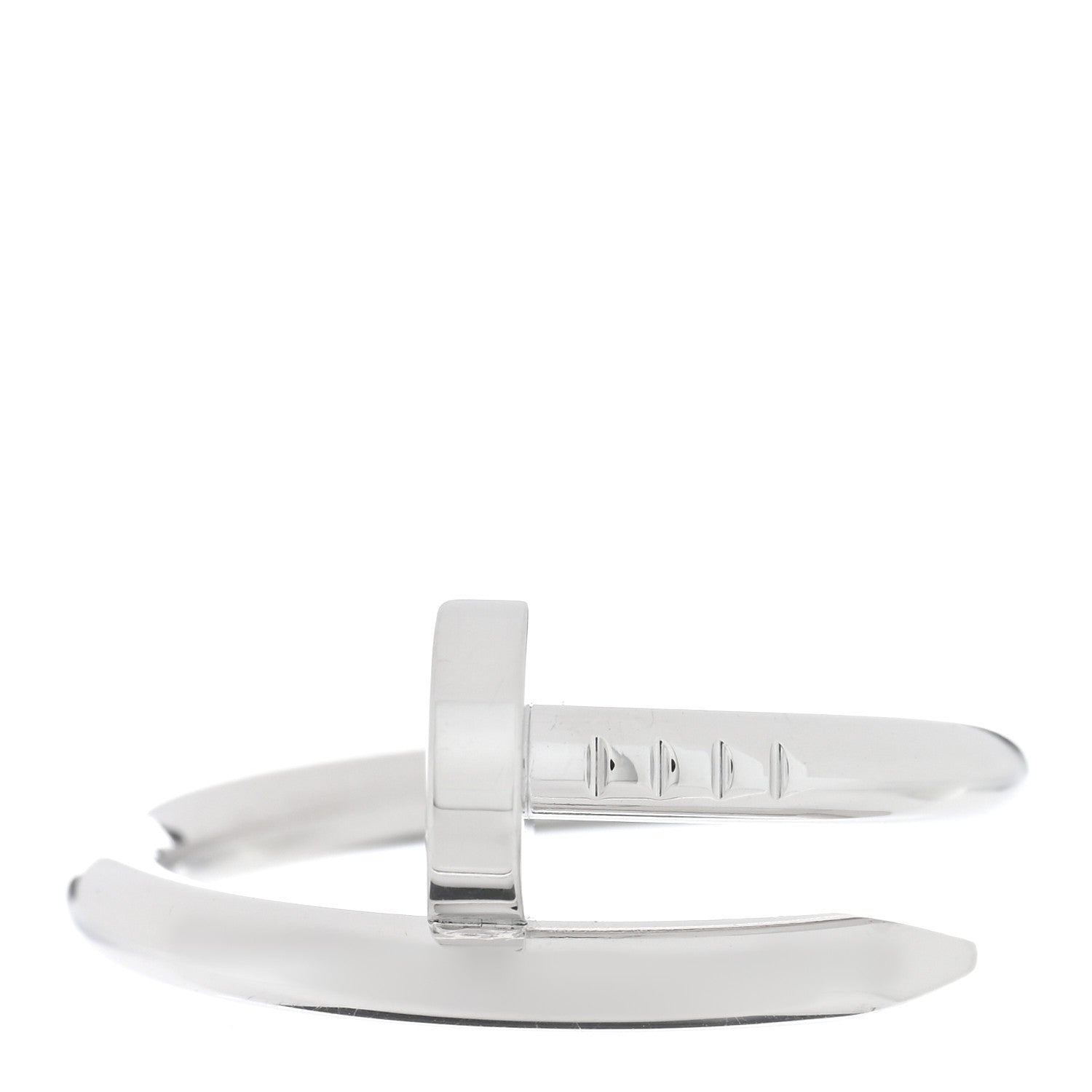 Cartier 18K White Gold Juste Un Clou Ring 55 7.25 1 of 5