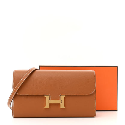 Hermes Epsom Constance Long Wallet To Go Gold 11 of 11