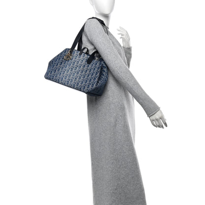 Christian Dior Denim Jacquard Oblique Medium Toujours Blue 2 of 13