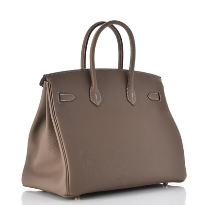 Hermes Togo Birkin 35 Etoupe 3 of 38