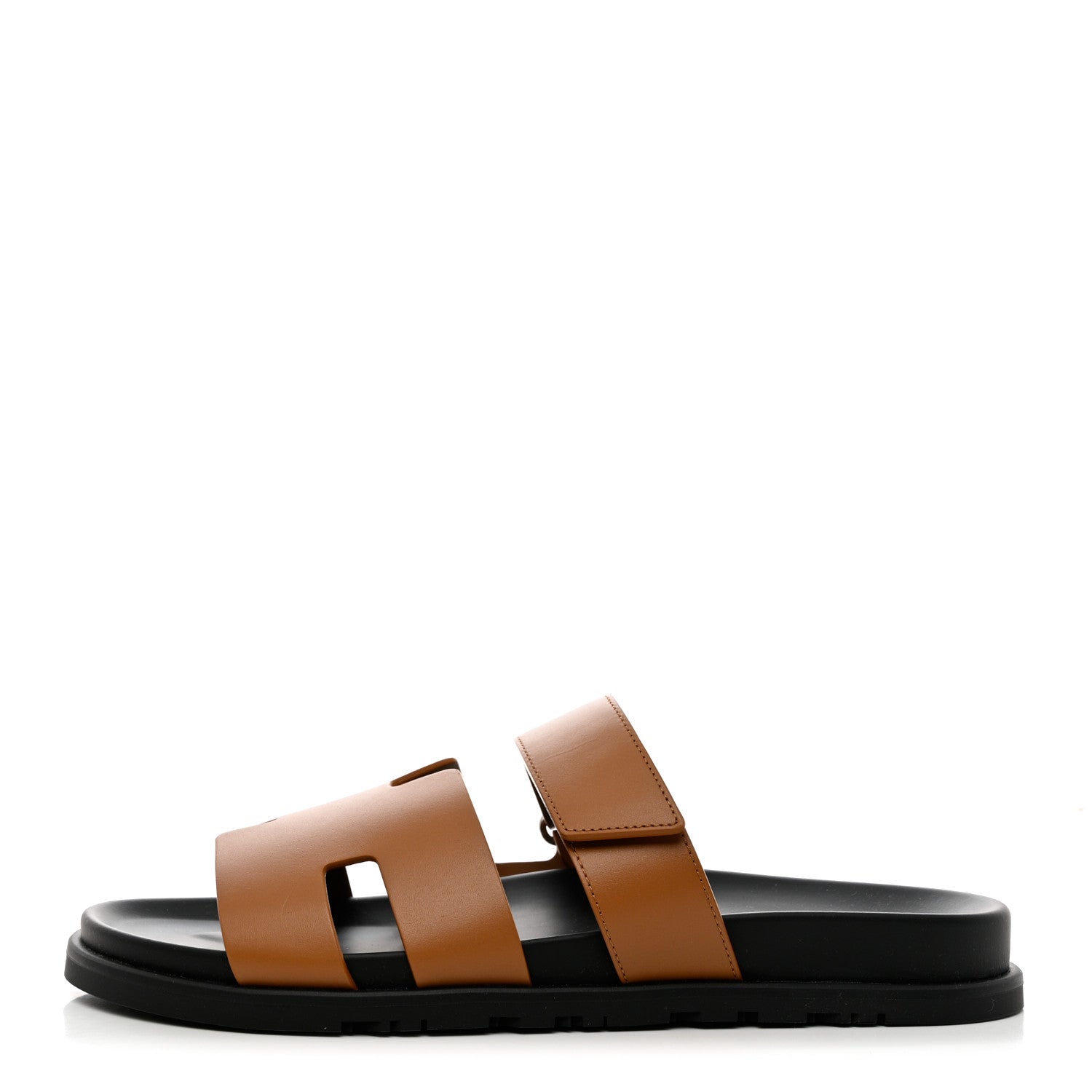 Hermes Calfskin Mens Chypre Sandals 44 Naturel 1 of 9