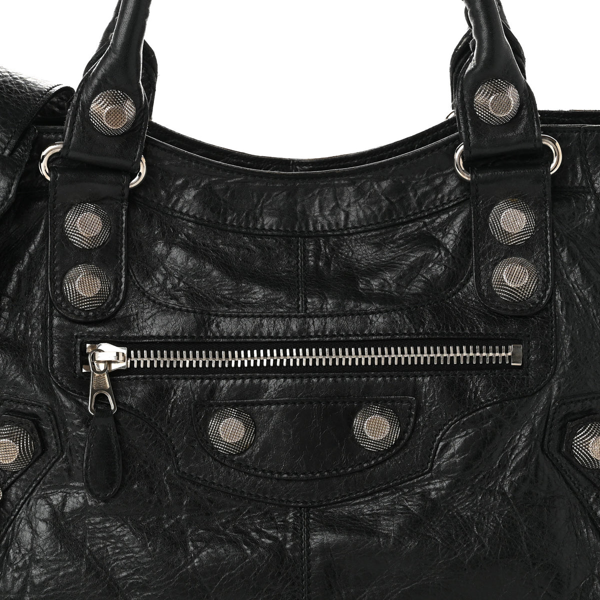 Agneau Giant 21 Silver Hardware Part Time Black