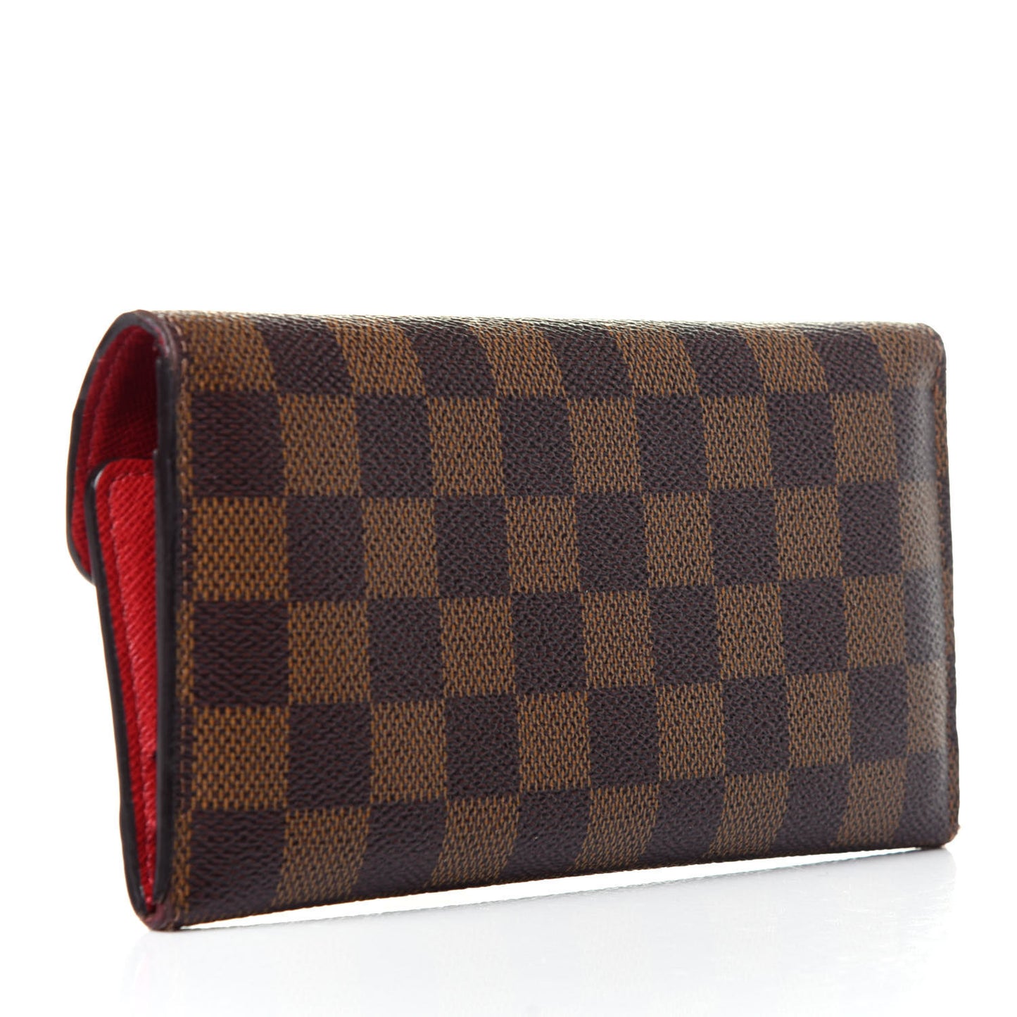 Damier Ebene Josephine Wallet Red