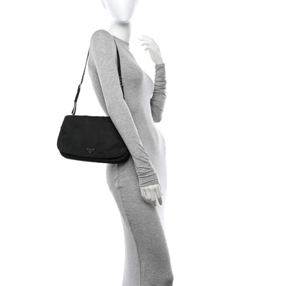 Prada Tessuto Light Nylon Shoulder Bag Cordovan 2 of 11