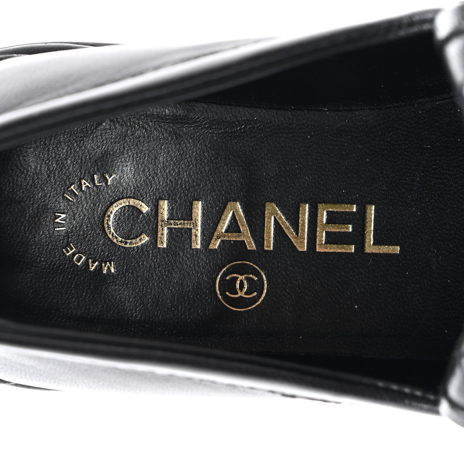 Chanel Lambskin Quilted CC Turnlock Loafers 35 Black 7 of 9