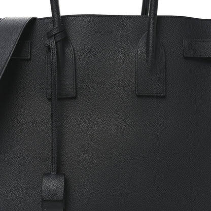 Saint Laurent Grained Calfskin Large Sac De Jour Carryall Black 8 of 10