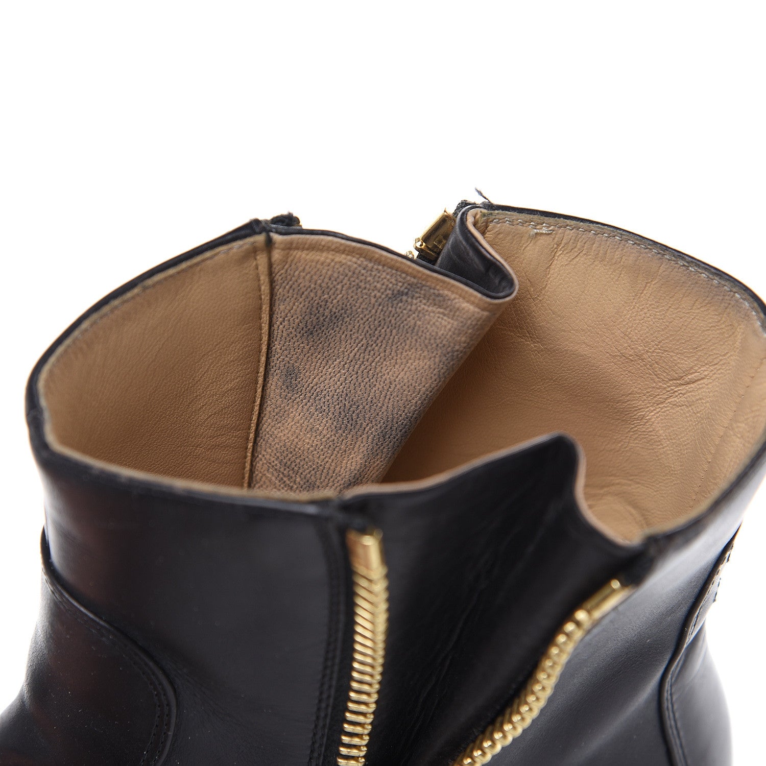 Chanel Calfskin Double Zip Short Boots 36.5 Black 11 of 14