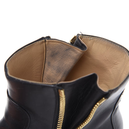 Chanel Calfskin Double Zip Short Boots 36.5 Black 11 of 14