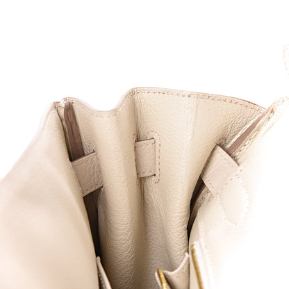 Hermes Taurillon Clemence Birkin 30 Craie 26 of 38