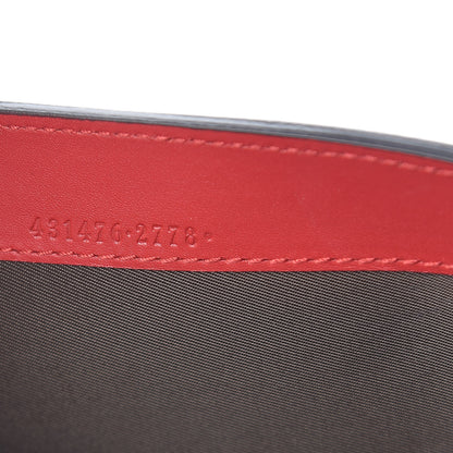 Gucci GG Supreme Monogram Mini Peony Pearly Clutch Red 7 of 7