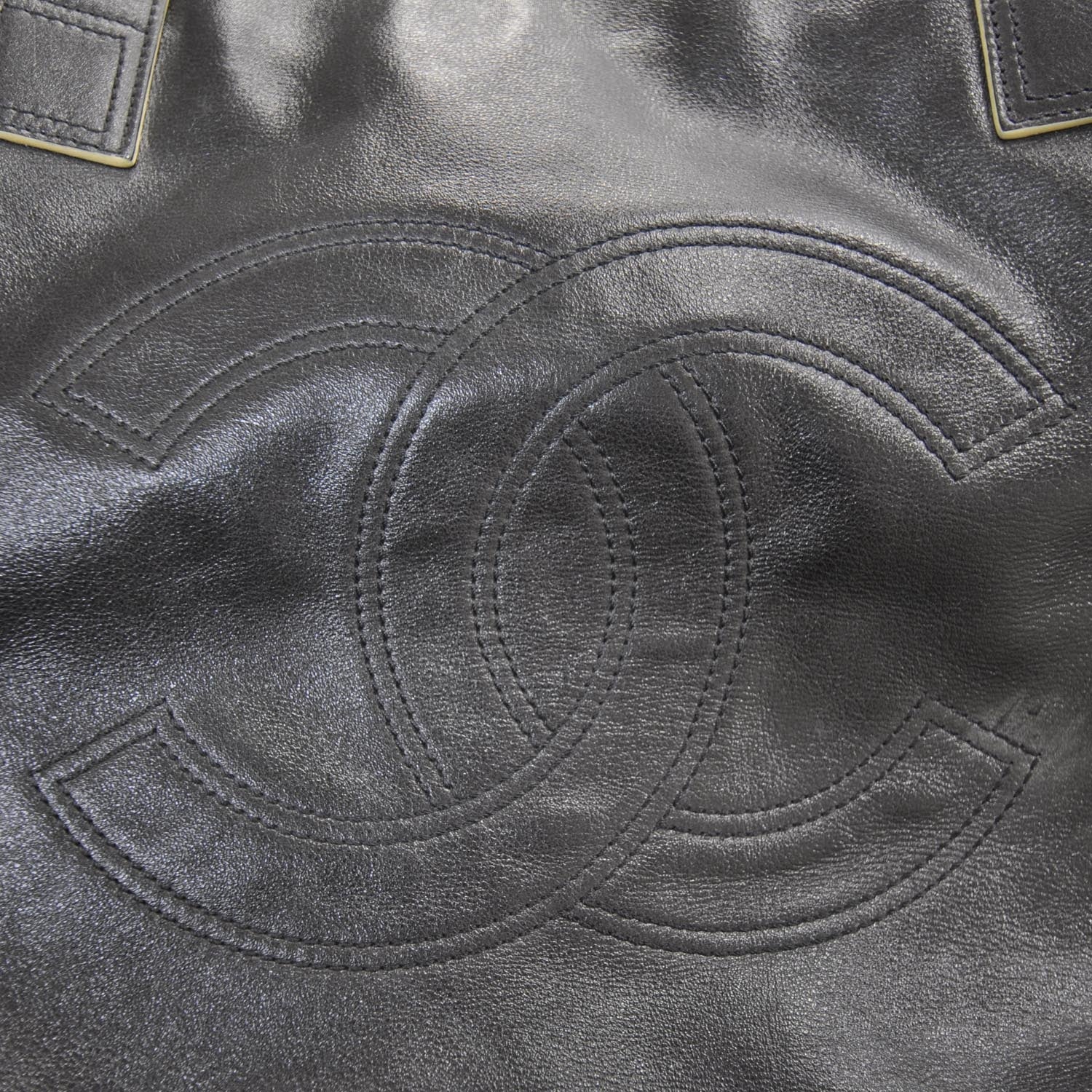 Chanel Lambskin Edgy Large Zip Top Tote Black 8 of 11