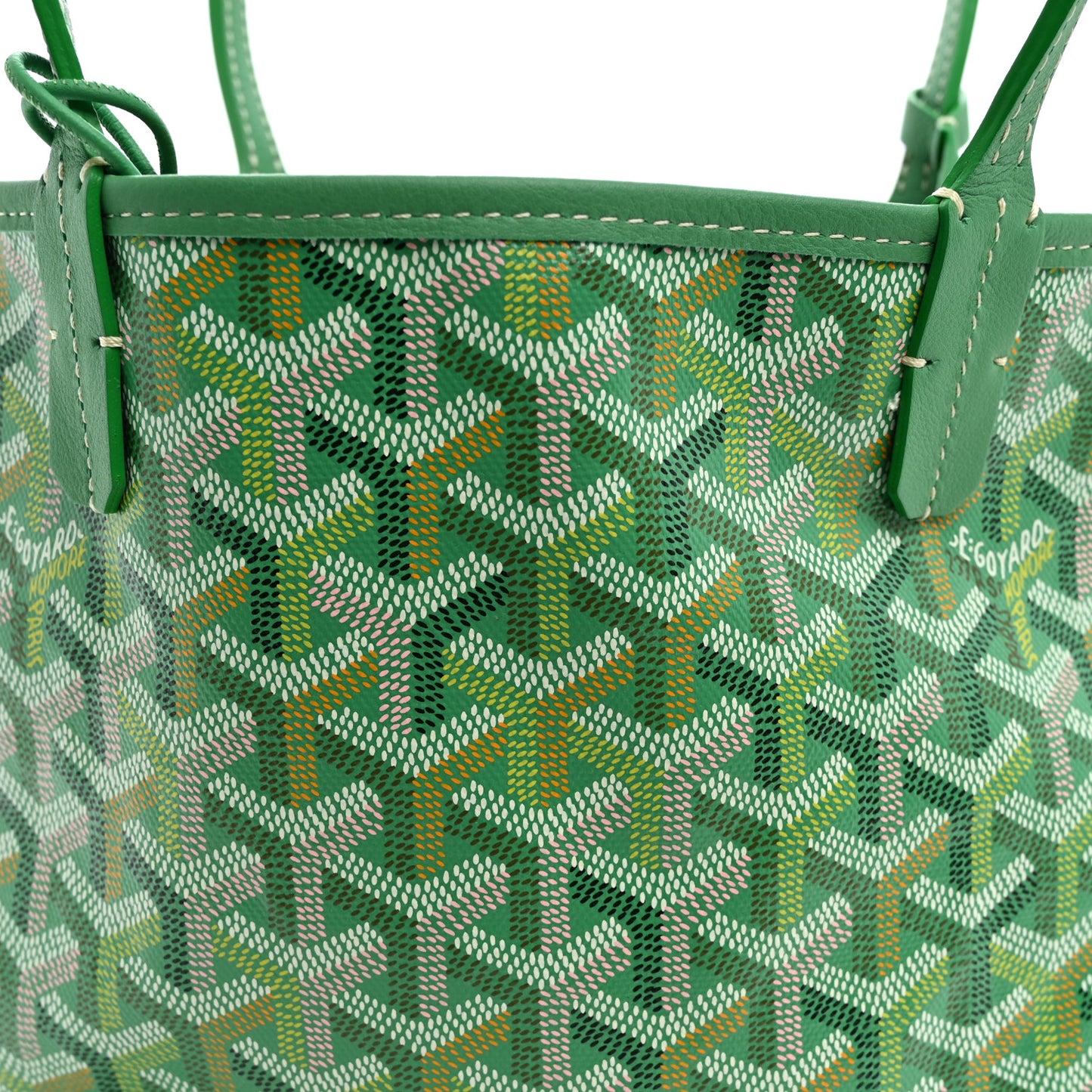 Goyardine Reversible Mini Anjou Meadow Green