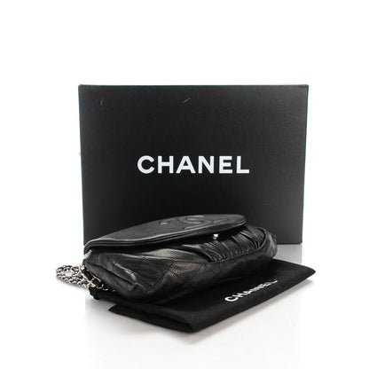Chanel Caviar Half Moon Wallet On Chain WOC Black 4 of 8