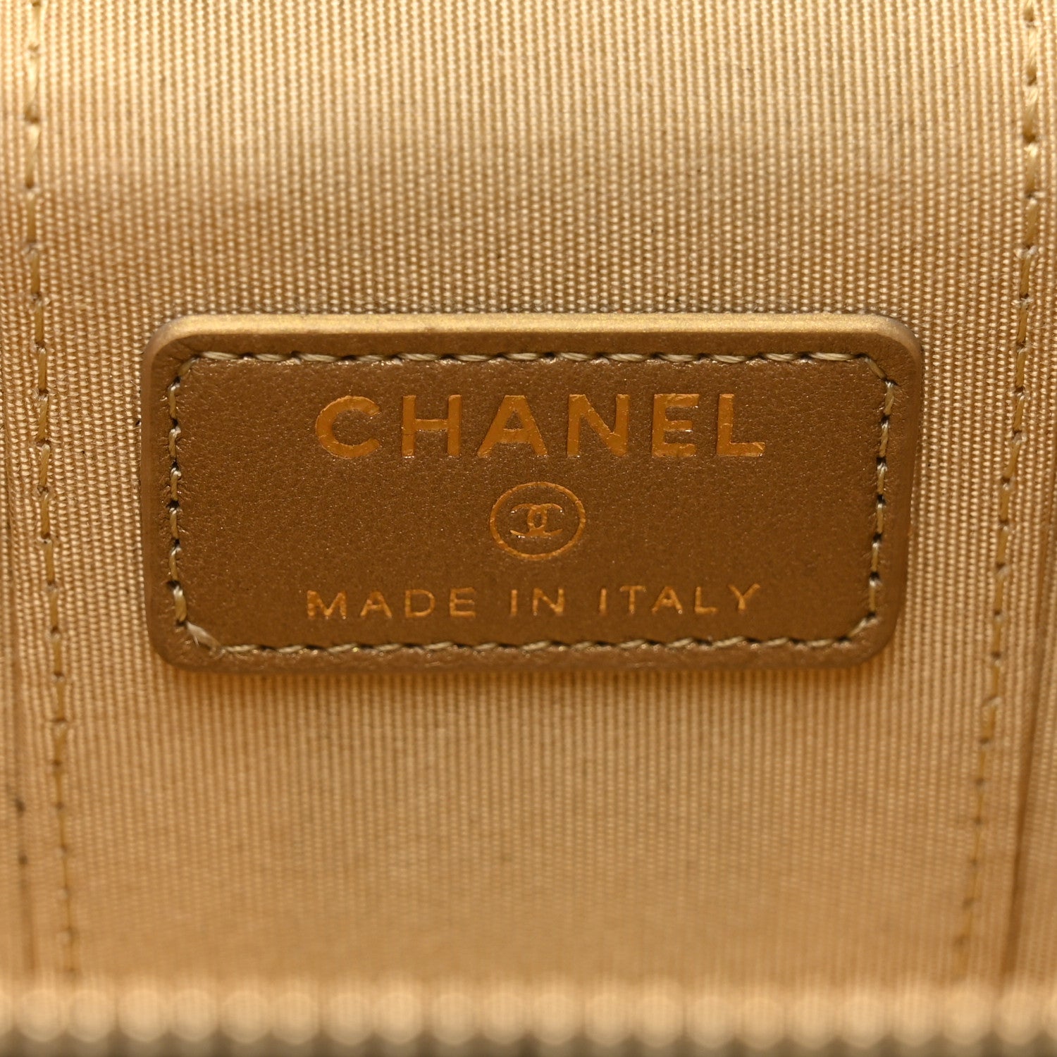 Chanel Lambskin Quilted Mini Pearl Crush Vanity Case With Chain Black 7 of 10