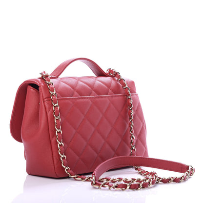 Chanel Caviar Quilted Medium Business Affinity Flap Red 3 of 11