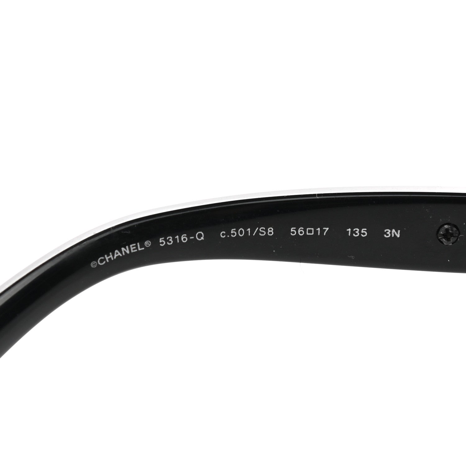 Chanel Acetate Lambskin Camellia CC Sunglasses 5316-Q Black 5 of 9