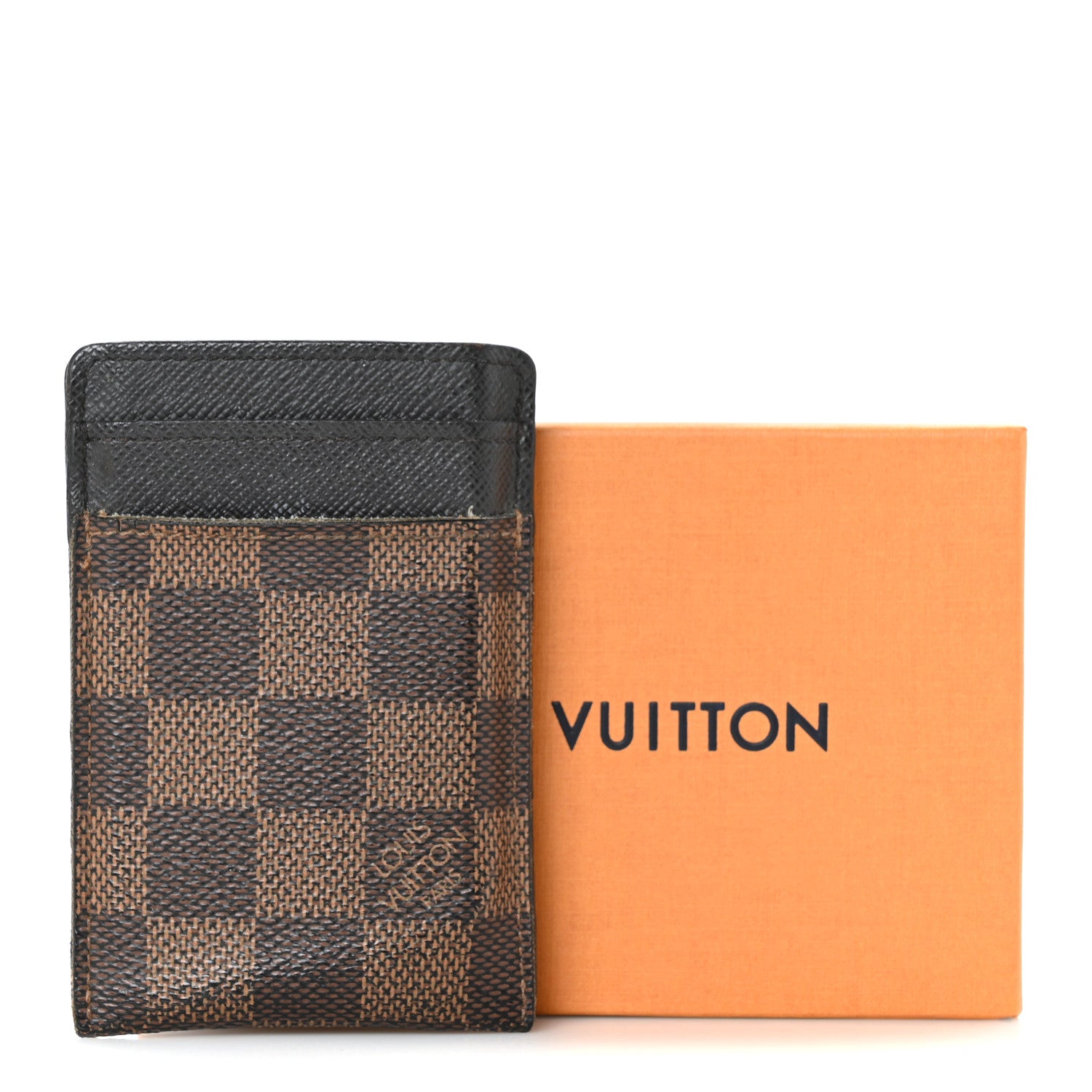 Louis Vuitton Damier Ebene Pince Card Holder Bill Clip 8 of 8
