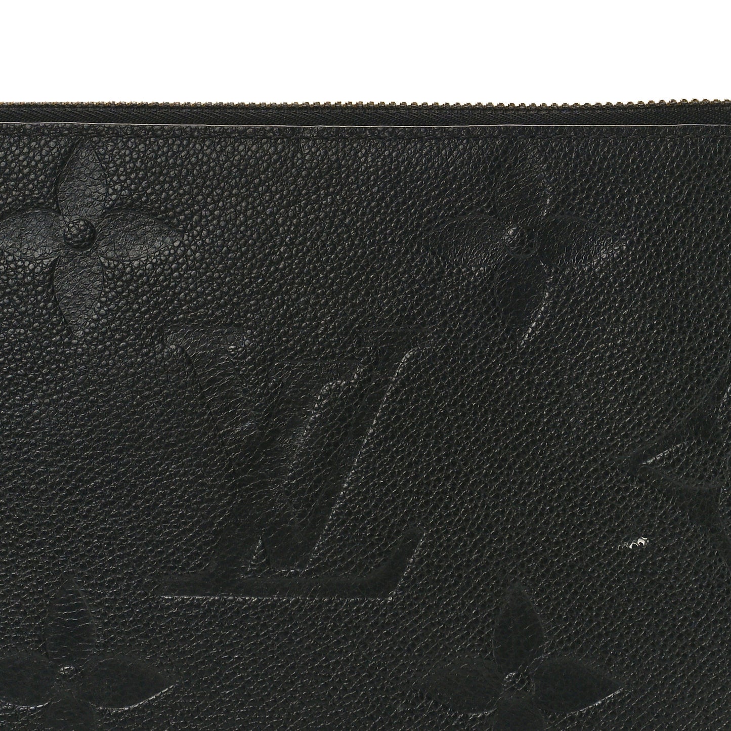 LOUIS VUITTON Empreinte Monogram Giant Neverfull MM Pochette Black