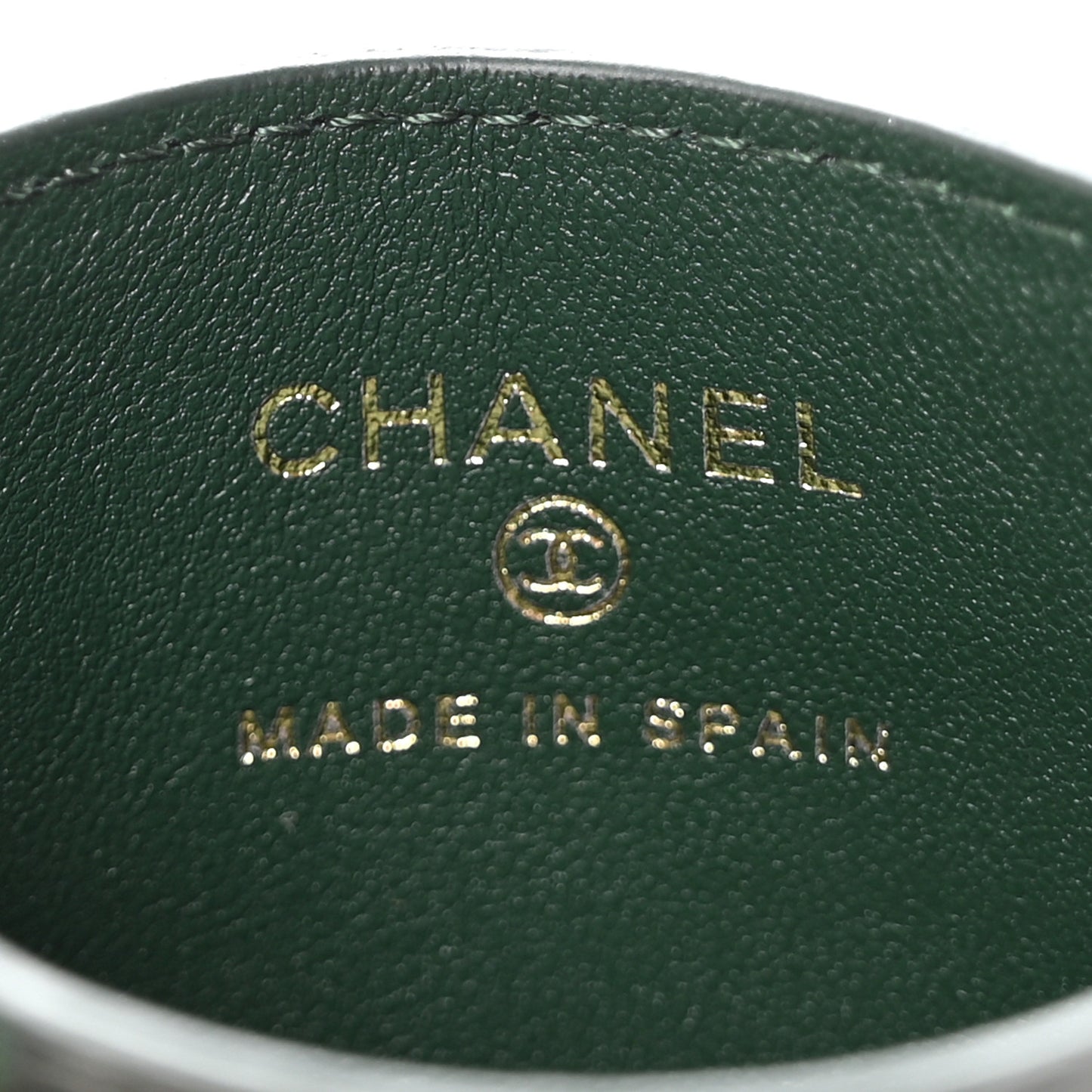 Calfskin Crocodile Embossed Crococo Card Holder Emerald