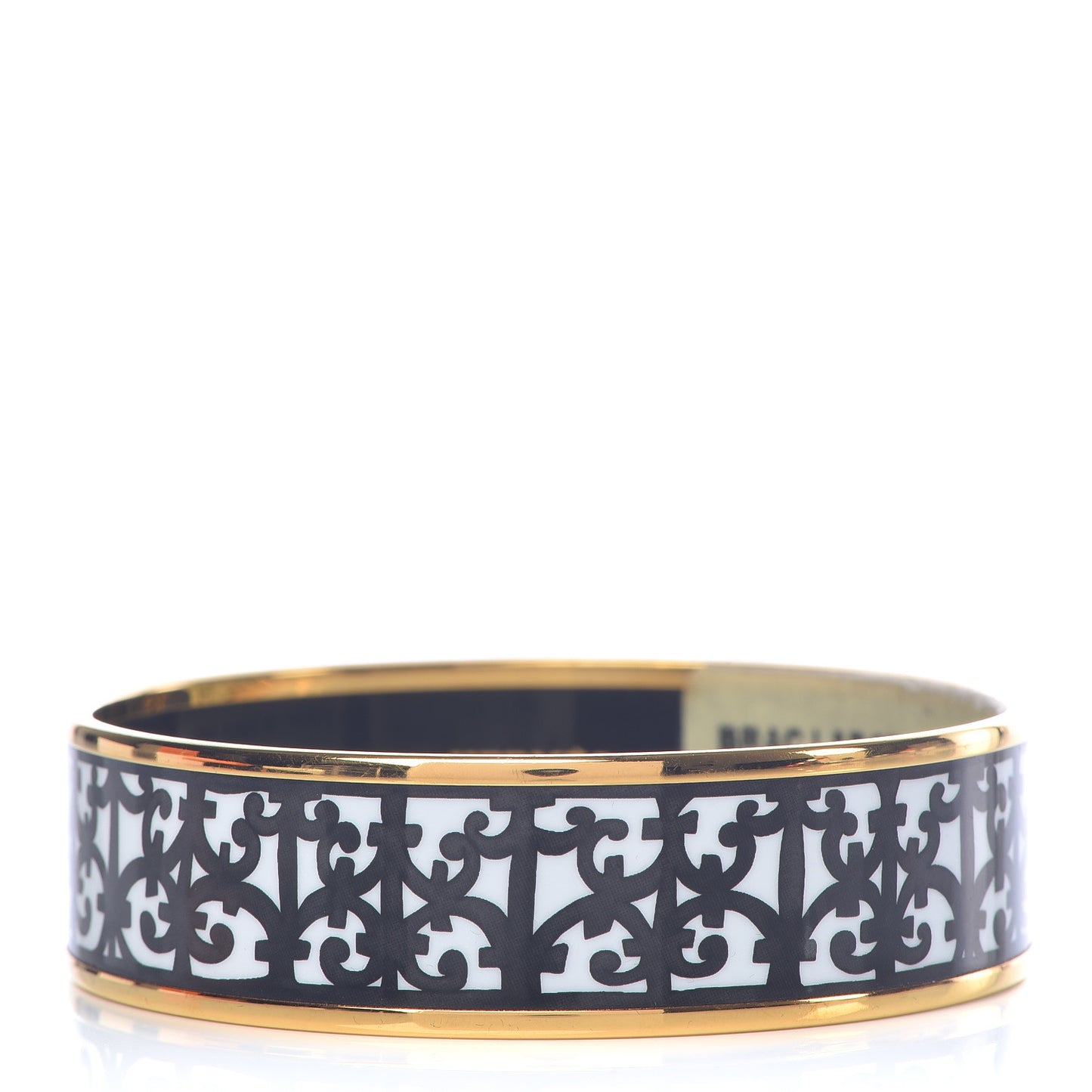 Enamel Printed Wide Balcons du Guadalquivir Bracelet 65 Black