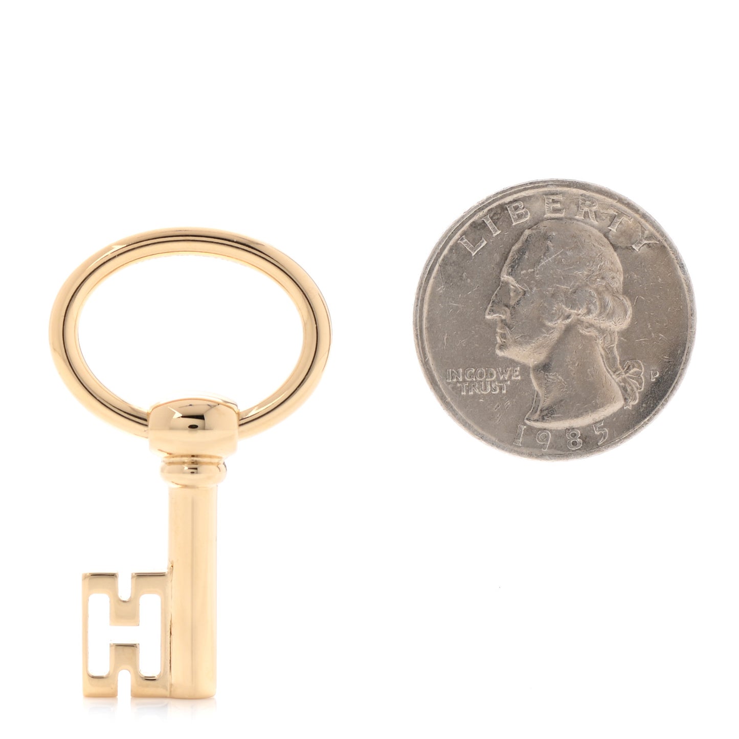 Permabrass Curiosite Cle H Charm