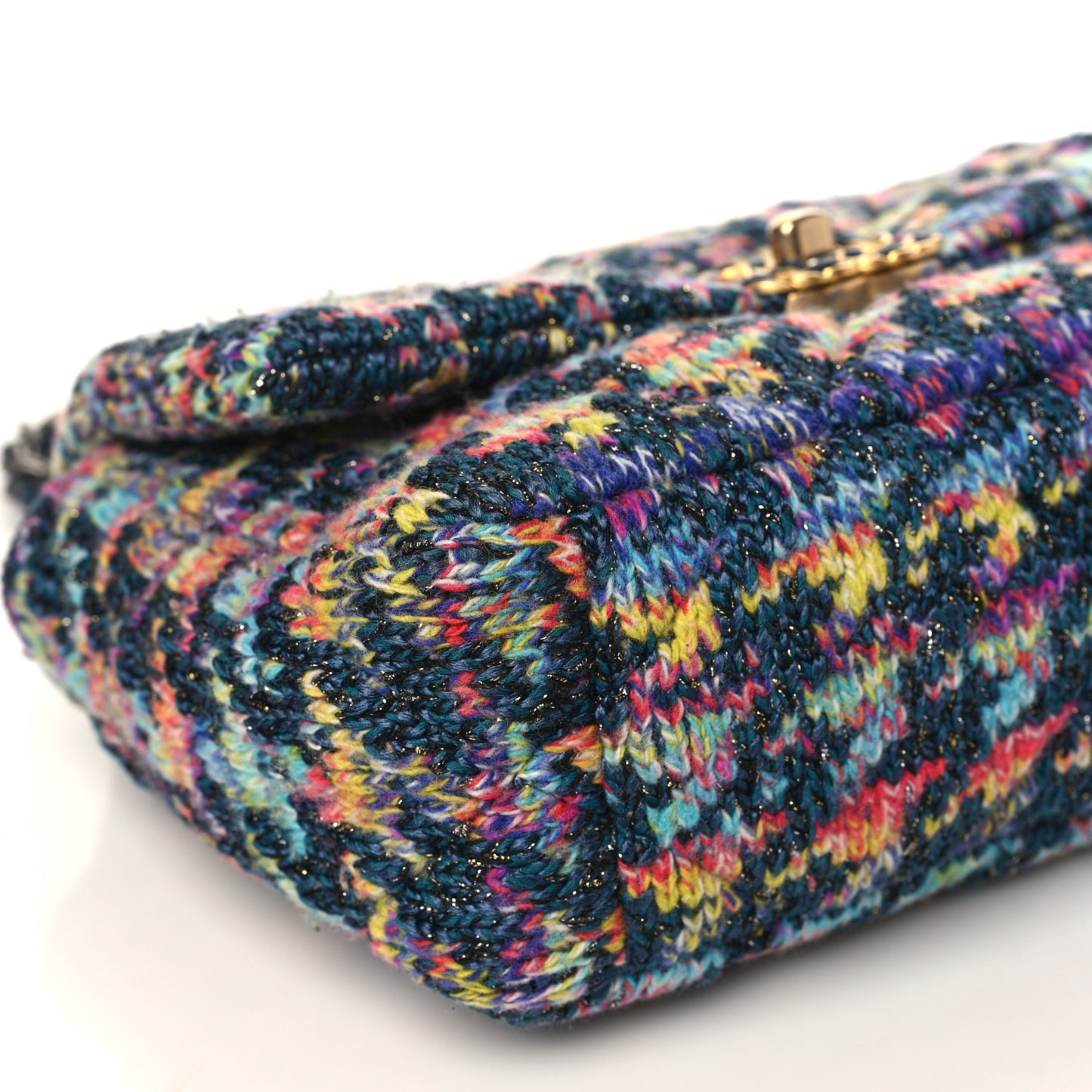 Tweed Quilted Medium Chanel 19 Flap Dark Multicolor