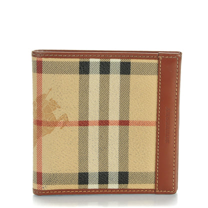 Burberry Haymarket Check Bi-Fold Wallet Brown 1 of 7
