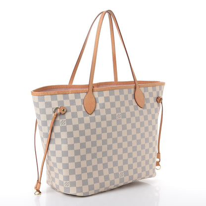 Louis Vuitton Damier Azur Neo Neverfull MM Rose Ballerine 3 of 20