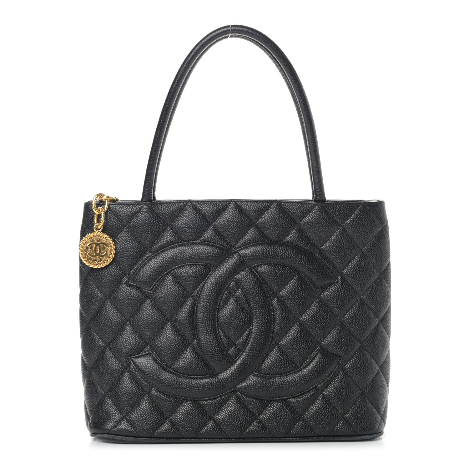 Chanel Caviar Quilted Medallion Tote Black 1 of 11