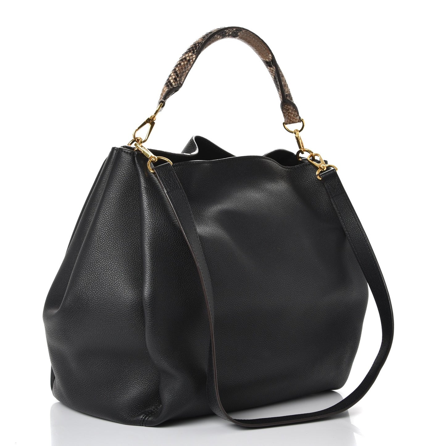Veau Cachemire Python Babylone MM Black