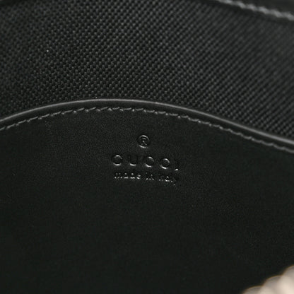 Gucci GG Supreme Monogram Web Small Flat Messenger Bag Black Grey 6 of 9