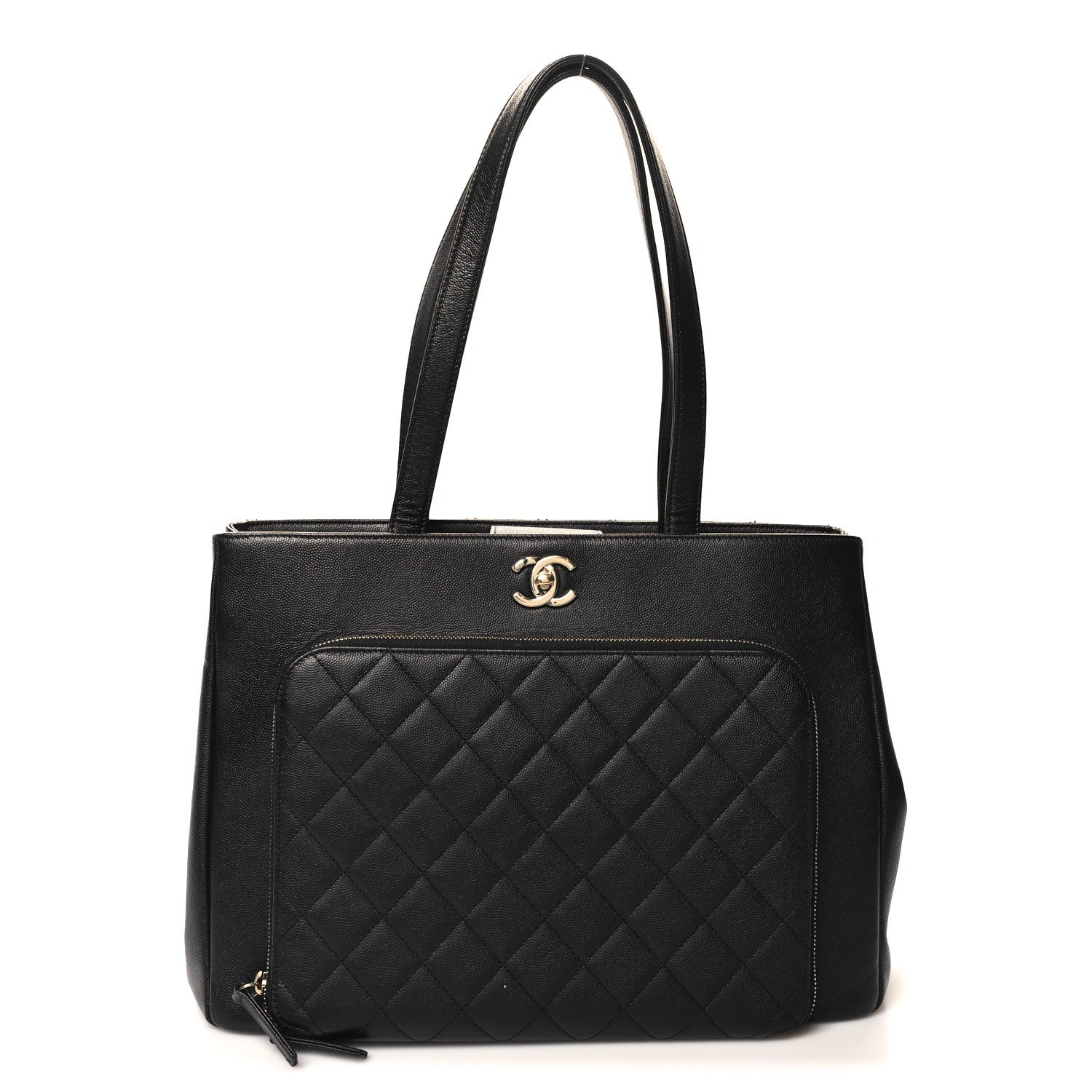 Chanel Caviar Quilted Large Business Affinity Shopping Bag Black 1 of 12