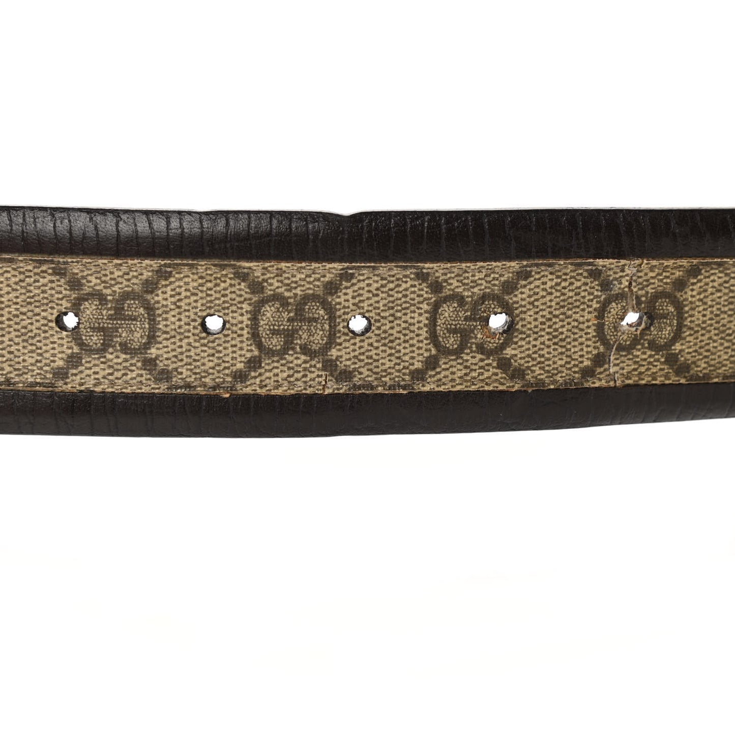 GG Supreme Monogram Niagara Lux Calfskin Interlocking G 40mm Belt 95 38 Beige Ebony Cocoa