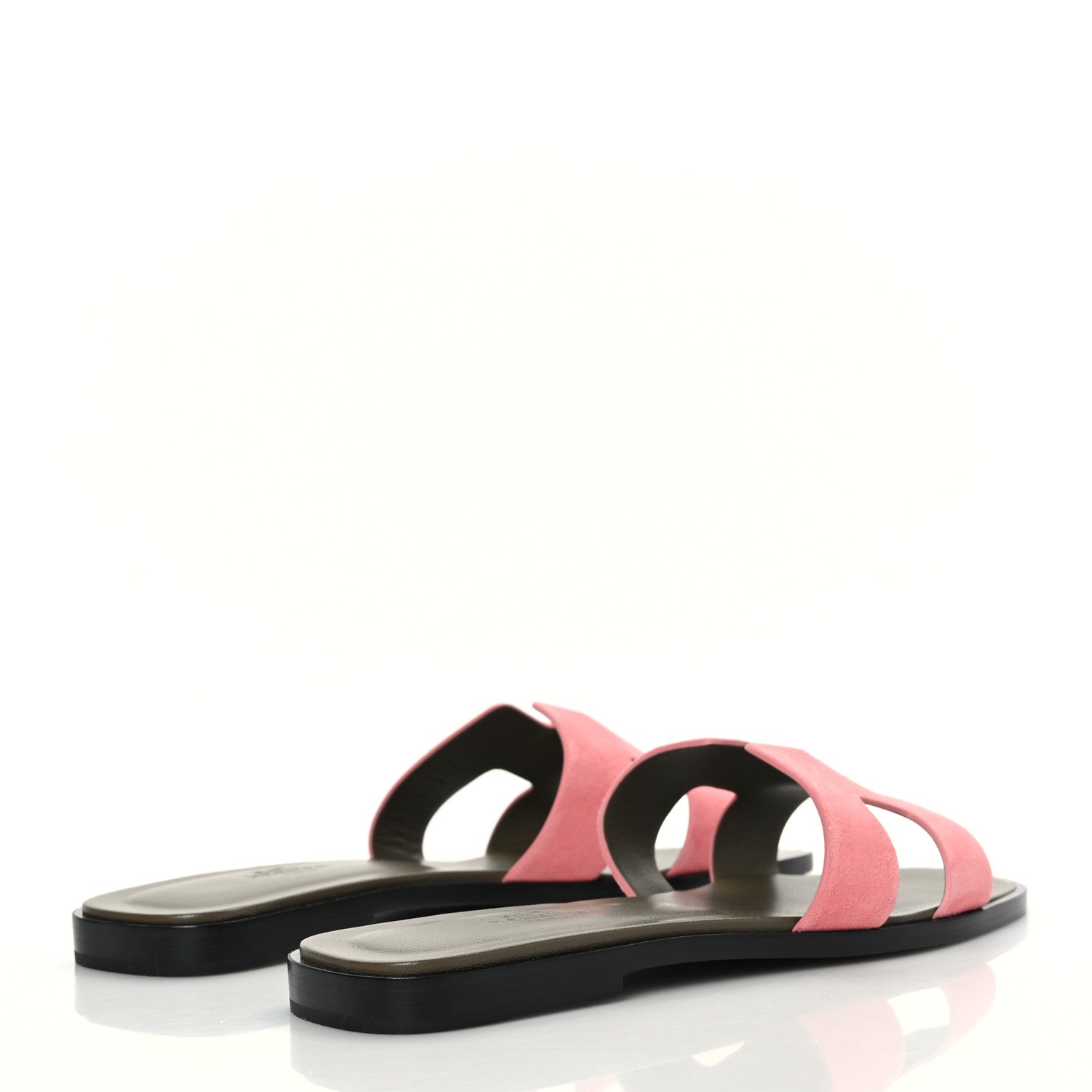 Hermes Suede Goatskin Oran Sandals 37 Rose Du Desert 4 of 9