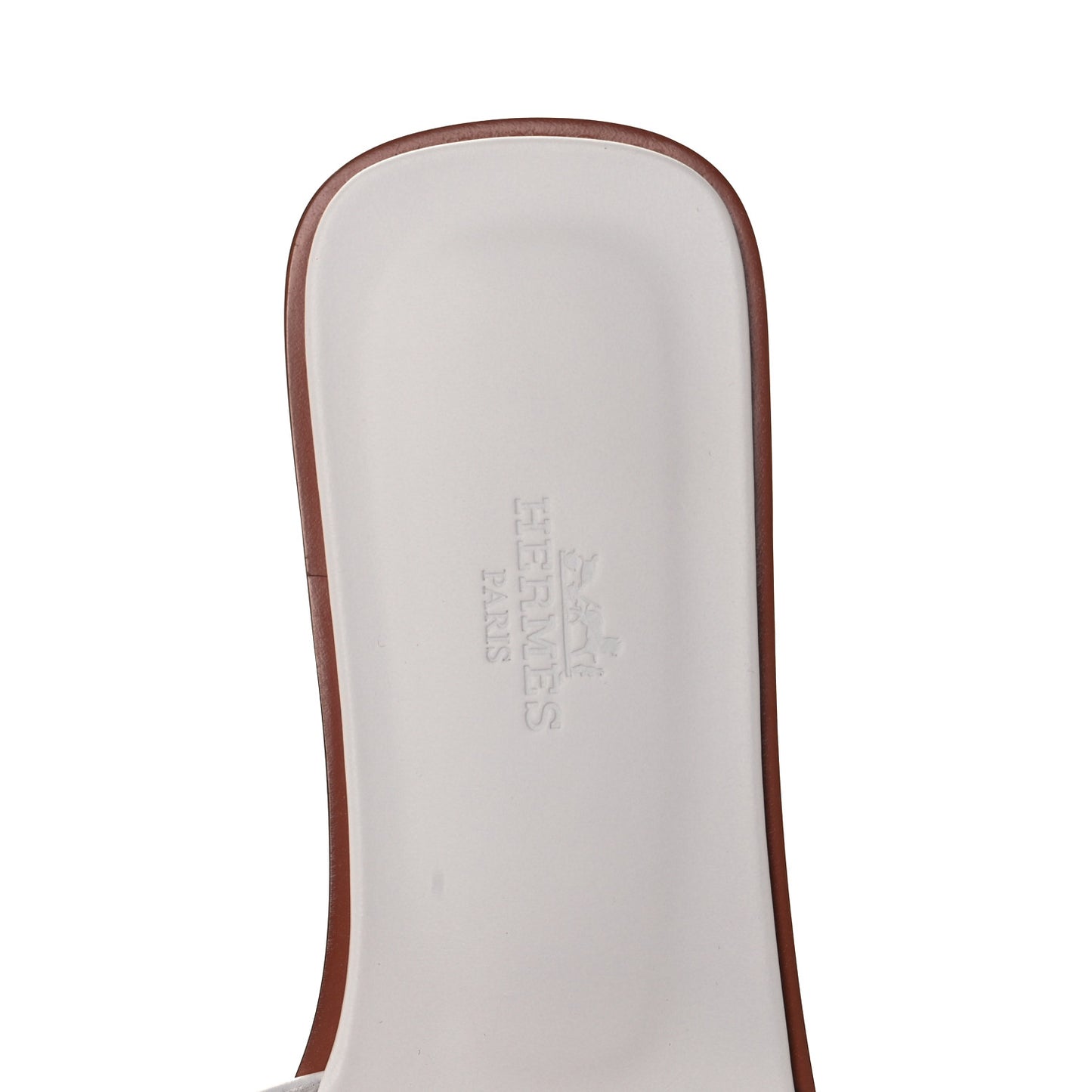 Box Calfskin Oran Sandals 39 White