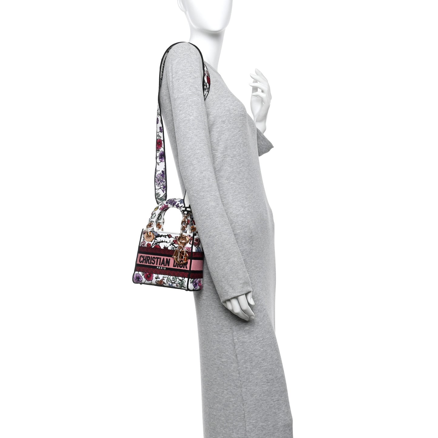 Canvas Florilegio Embroidered Mini Lady D-Lite White Multicolor