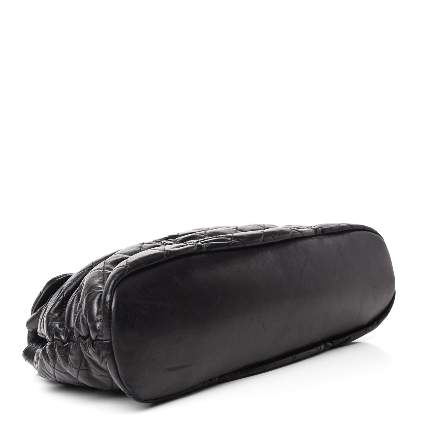 Lambskin Quilted Sharpei Flap Black
