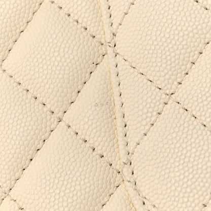 Chanel Caviar Quilted Small Coco Handle Flap White 10 of 10